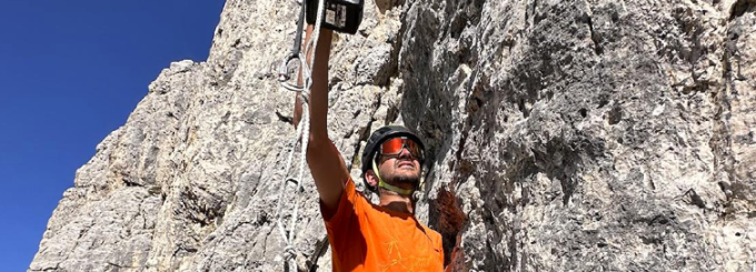 Giordano Riello inaugura la via "Cerullova" a Torre Grande: tra alpinismo e sfida personale.
